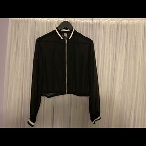 H&M Divided Mesh Bomber Jacket - Size 10